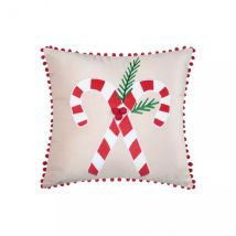 Cuscino natalizio quadrato in velluto (45 x 45 cm) Lucien Rouge