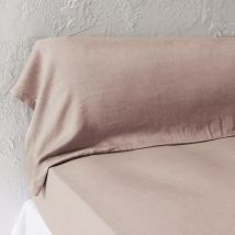 Taie de traversin lyocell Tencel lavé (27 x 185 cm) Olivia Rose blush