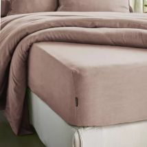 Hoeslaken gewassen TENCEL Lyocell (180 x 200 cm) Olivia Poederroze