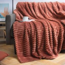 Plaid doux (180 x 220 cm) Dune Terracotta