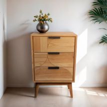 Table d'appoint bois (H65 cm) Hanoï Naturel
