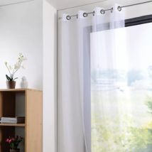 Gardine (135 x H 260 cm) Monna Weiß
