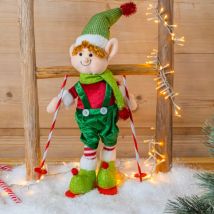 Scherzhafter Ski-Kobold (H20 cm) Martin Mehrfarbig