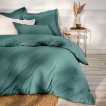 Housse de couette percale de coton (200 x 200 cm) Cali Bleu canard