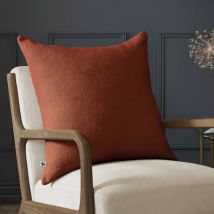 Coussin carré coton (60 x 60 cm) Sixtine Terracotta