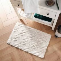 Tapis de bain coton (50 x 80 cm) Ikatis Blanc