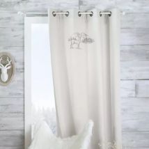 Rideau effet laine (135 x 260 cm) Planay Ecru