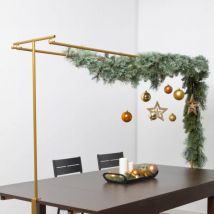 Barra decoración de mesa doble oro