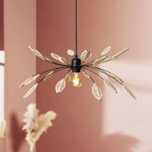 Suspension métal et pétales (D60 cm) Ellisse Naturel
