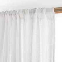 Tenda trasparente con passanti nascosti (280 x 240 cm) Léontine Bianco