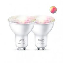 2er Pack LED-Glühbirnen Smart GU10 4.9W 245 lm PAR16 WiFi + Bluetooth Dimmbar RGB+CCT WIZ - RGBCCT