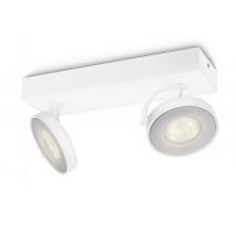 LED-Deckenleuchte Dimmbar 2x4.5W PHILIPS Clockwork - Weiß