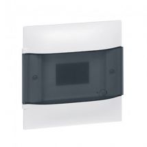 Unterputzdose Practibox S für Konventionelle Trennwände Transparente Tür 1x18 Module LEGRAND 137056 - Weiß