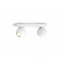 Deckenleuchte White Ambiance 2 Strahler GU10 PHILIPS Hue Buckram - Weiß