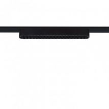 LED-Lineal Strahler für 1-Phasenmagnetschiene 25mm Super Slim 12W 48V CRI90 Schwarz UGR13 222mm - Warmes Weiß 2700K