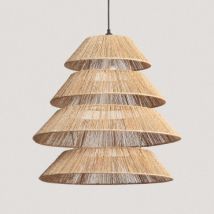 Hängeleuchte Jute Aussen Aymara Ø500 mm ILUZZIA - Außen Schwarz