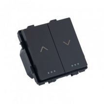 Drucktaster für automatische Rollläden mit Pfeilen Modern Schwarz