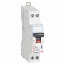 Magnetothermischer Automatischer Sicherungsschalter Industriell 1P+N 10-32A 10kA C-Kurve LEGRAND DX³ 407726 32 A