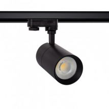 LED-Strahler für 3-Phasenstromschienen 30W Dimmbar New Mallet Schwarz No Flicker UGR15 Kaltes Weiß 5000K - 5500K