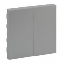 Taste für Doppelschalter-Mechanismus LEGRAND Niloé Step 864_05 Aluminium