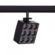 LED-Strahler für 1-Phasenmagnetschiene 15W Eckig Schwenkbar 20mm 48V 15W CRI90 UGR16 Neutrales Weiß 4000K