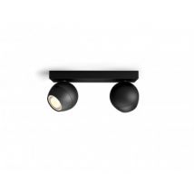 Deckenleuchte White Ambiance 2 Strahler GU10 PHILIPS Hue Buckram Schwarz