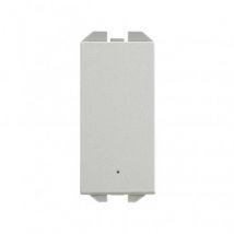 Wechselschalter Schmal mit integriertem Licht SIMON 270 20001204 Aluminium