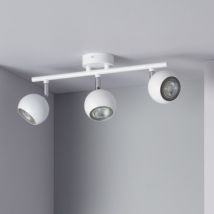 Plafonnier Orientable Aluminium Ates 3 Spots Blanc