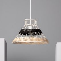 Suspension Rotin Wasari Noir