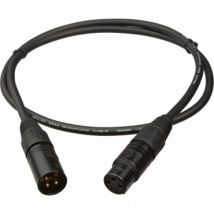 Câble XLR Canon pour Console DMX Noir