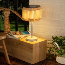 Lampe à Poser LED Extérieure Solaire Nygala Naturel