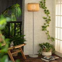 Lampadaire LED Extérieur Solaire Métal Nygala Naturel