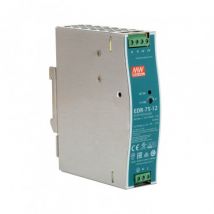 Alimentation 12V DC 75W 6.3A MEAN WELL EDR-75-12 pour Rail DIN 75 W