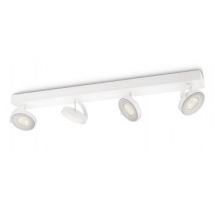 Plafonnier LED Dimmable 4x4.5W PHILIPS Clockwork Blanc
