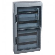 Coffret en Saillie Modulaire Étanche Plexos³ IP65 4x18 Modules LEGRAND 601838 Gris