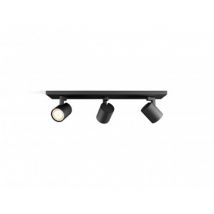 Plafonnier White Ambiance Runner 3 Spots GU10 PHILIPS Hue Noir