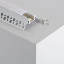 Profilé Aluminium Intégration pour Angle Extérieur pour Ruban LED jusqu'à 8mm Plusieurs options