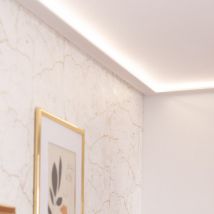 Moulure Modern 2m pour Ruban LED Blanc