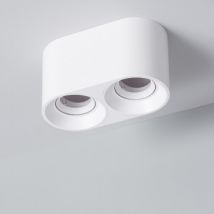 Plafonnier Space Double Blanc