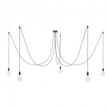 Suspension avec 5 Chutes Spider Creative-Cables SPMDCS01GO5RC04TERM Noir