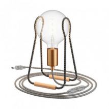 Lampe à Poser Creative-Cables Modèle KTCH0_ Taché Gris