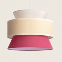Suspension Tissu Chulu Rouge Framboise