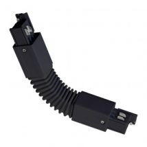 Connecteur Flexible pour Rail Triphasé (3 Allumages) Noir