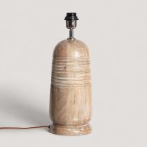 Pied de Lampe à Poser en bois Warsha ILUZZIA Naturel