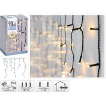 Rideau Guirlande LED Extérieur Carambano 3 m Blanc Chaud 2700K