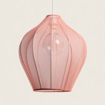 Suspension Métal et Tissu Yara Terracotta