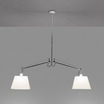 ARTEMIDE Tolomeo Tilting Pendant Lamp 2 Arms - Aluminium