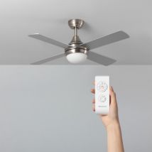 Navy Nickel Ceiling Fan 110cm - Nickel