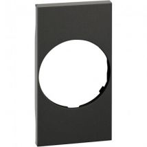 BTicino Living Now K_04 2 Module Plug Cover Plate - Dark