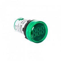 MAXGE Luminous Indicator with 35-99 Hz Frequency Meter Ø22mm - Green